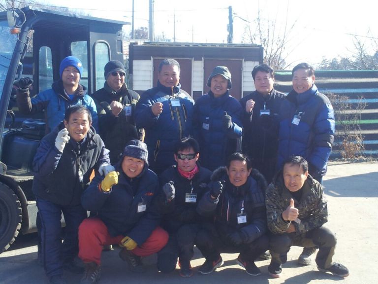 지게차실기 5회차 2015-12-28 ~ 2016-01-22 훈련생 단체사진